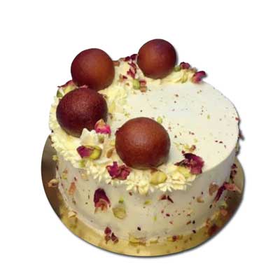 "Delicious round shape Gulab jamun cake -1kg - Click here to View more details about this Product